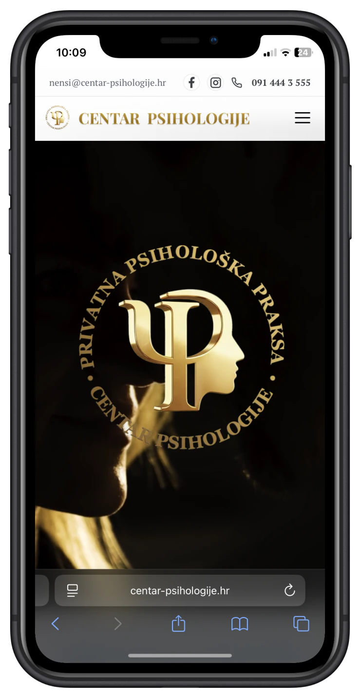 Centar Psihologije mobile mockup