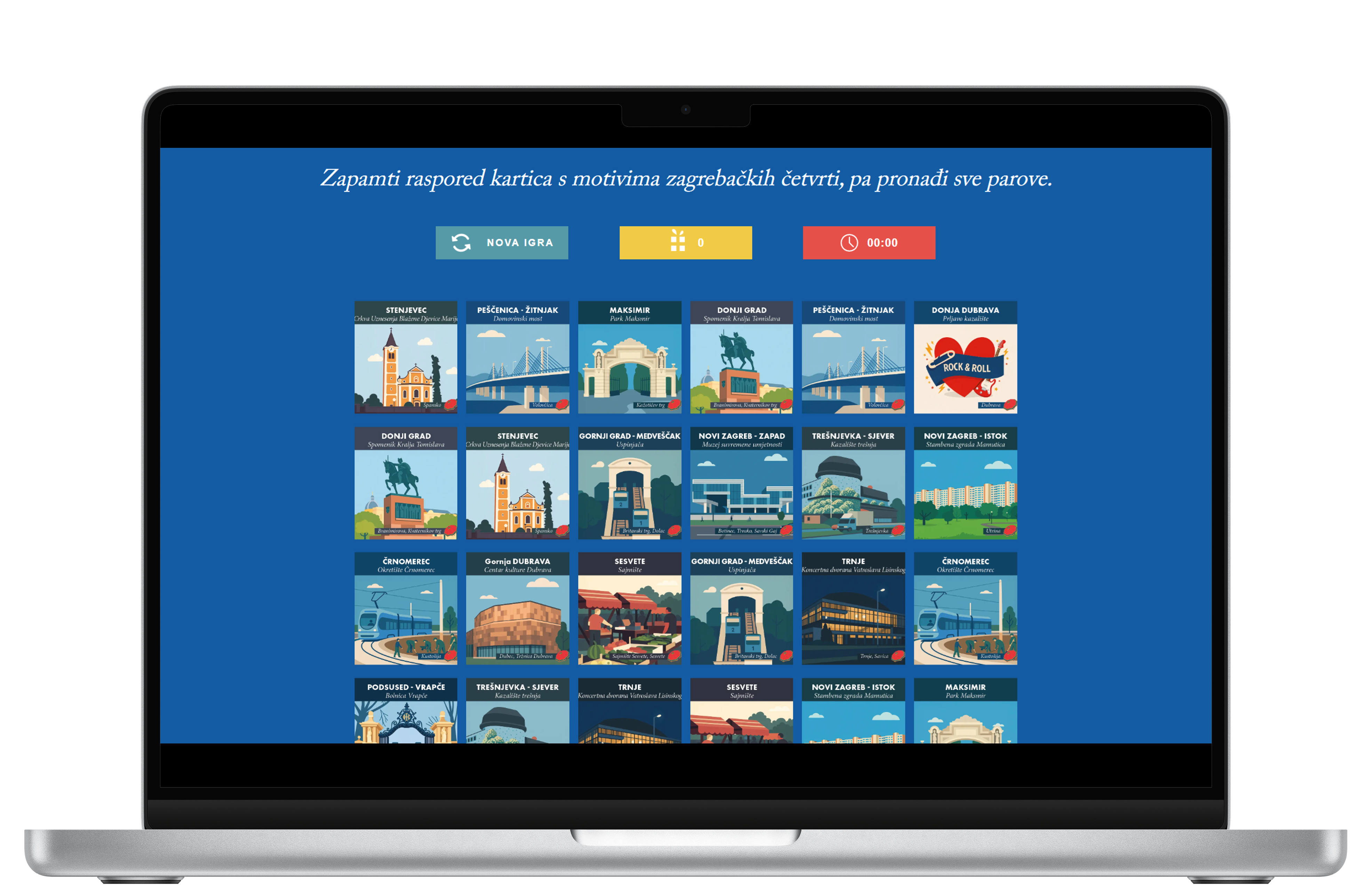 Interaktivna memory igra